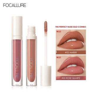 FOCALLURE Lipgloss Last High Shine Glow Plumpling Not-sticky Liquid Moisturizer Lip Balm Waterproof Lip Tint Makeup ALODIA STORE
