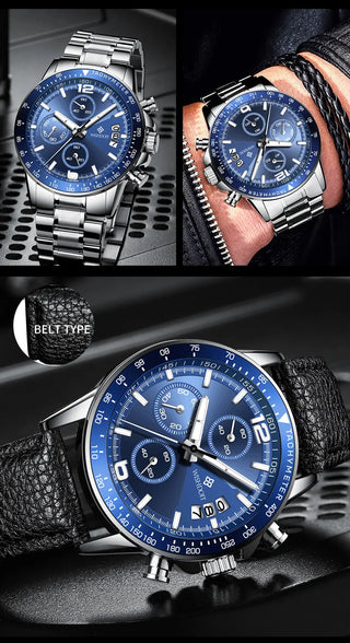 WISHDOIT New Fashion Men's Watch Top Luxury Brand Watch 30m Waterproof Luminous Stainless Steel Men's Watch Reloj hombre ALODIA STORE
