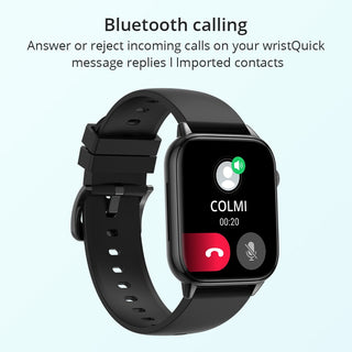 COLMI C60 Smartwatch 1.9 inch Full Screen Bluetooth Calling Heart Rate Sleep Monitor 19 Sport Models Smart Watch For Men Women ALODIA STORE