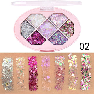 Diamond Flash Waterproof Sequins Pentagram Shard Moon Stage Makeup waterproof ALODIA STORE