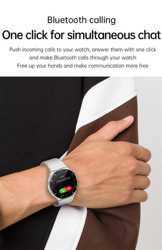 LIGE ECG+PPG Bluetooth Call Smart Watch Men 2022 Sports Bracelet NFC Waterproof Custom Watch Face Men SmartWatch For IOS Android ALODIA STORE