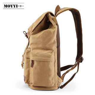 Backpack Unisex Vintage Casual Rucksack 17inch Laptop Backpack W/ USB Charging Port Schoolbag Student Mochia ALODIA STORE