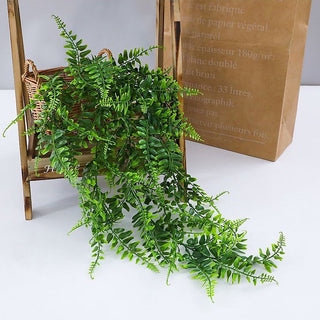 Artificial Plant Persian Fern Leaves Vines Room Home Garden Decoration Accessories Wedding Party Wall Hanging Balcony Decoration ALODIA STORE