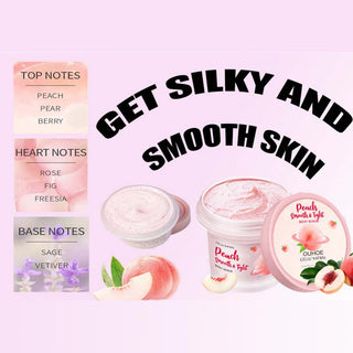 100g Peach Body Whitening Scrub Deep Cleansing Dead Skin Removal Moisturizing Melanin Exfoliators Body Scrub Skin Care TSLM1 ALODIA STORE