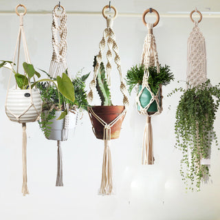 good quality plant hanger pot hanging for home garden macrame plant hanger for bacony pot hanging indoor ALODIA STORE