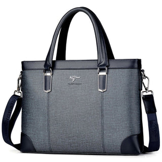 Classic Design Handbag For Man Business Briefcase Computer Bag Men's Office Bags Waterproof PVC Fabric Travel Work Shoulder Bag ALODIA STORE