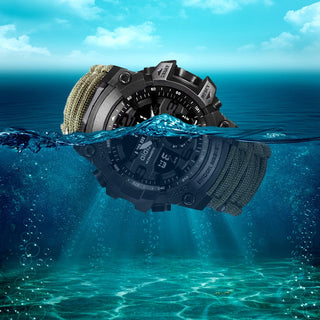 ADDIES Men Military Outdoor Watch Compass Multifunctional Waterproof Quartz Watch LED Digital Watch relogio masculino ALODIA STORE