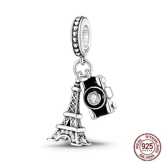 925 Sterling Silver Heart Shaped Charm Bead Fits Original Pandora Bracelet Necklace Women Chameleon Pendant DIY Fine Jewelry Hot ALODIA STORE