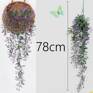 76cm Artificial Green Plants Hanging Ivy Leaves Radish Seaweed Grape Fake Flowers Vine Home Garden Wall Party Decoration ALODIA STORE