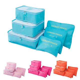 6Pcs/Set Travel Bag Men And women Packing Cubes Unisex Travel Storage Bags Kit ALODIA STORE