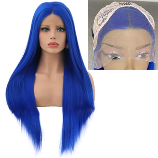 Charisma Blonde Wig Synthetic Lace Front Wig for Women Long Silky Straight Hair Natural Hairline Side Part Cosplay Wigs ALODIA STORE