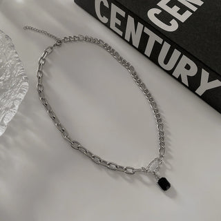 Y2K Accessories Fashion Peach Heart Water Drop Pendant Necklace Pink Crystal Egirl Sweet Cool Clavicle Chain Aesthetic Jewelry ALODIA STORE