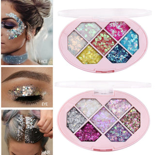 Diamond Flash Waterproof Sequins Pentagram Shard Moon Stage Makeup waterproof ALODIA STORE