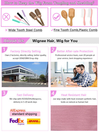 Wignee Straight Short Hair Synthetic Wigs For Women Heat Resistant Ombre Daily Soft Hair Glueless Daily Fiber Wigs Red Hair ALODIA STORE