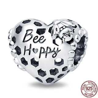 925 Sterling Silver Heart Shaped Charm Bead Fits Original Pandora Bracelet Necklace Women Chameleon Pendant DIY Fine Jewelry Hot ALODIA STORE