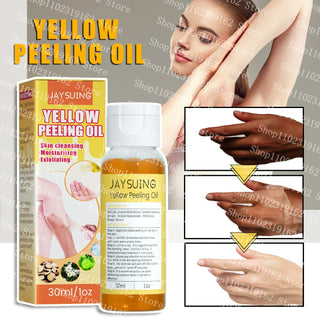 30ml Yellow Peeling Oil Strong Exfoliating Solution Bleaching Dark Skin Spots Blackheads for Body Face Skin Care Beauty ALODIA STORE