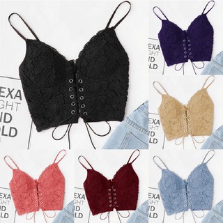 Strap Vest Zip Back Camisole Push Up Bralet Alodia Store