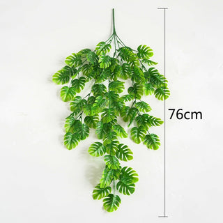 Artificial Plant Vines Wall Hanging Rattan Leaves Branches Outdoor Garden Home Decoration Plastic Fake Silk Leaf Green Plant Ivy ALODIA STORE