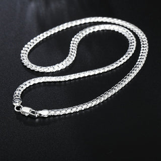 20-60cm 925 sterling Silver luxury brand design noble Necklace Chain For Woman Men Fashion Wedding Engagement Jewelry ALODIA STORE