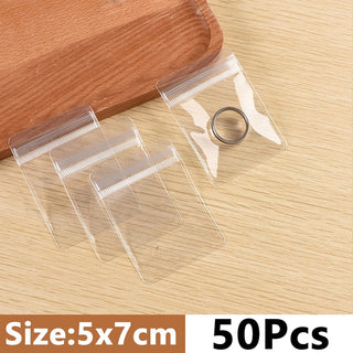 Anti-oxidation Jewelry Storage Bag Desktop Drawer Organizer Transparent Necklace Bracelet Ring Holder Jewelry Organizer Boxes ALODIA STORE