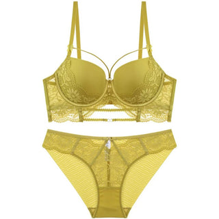 Dotey Popsy Women's Underwear Set Bra and Panties Set Push Up Padded Cup Strappy Wired Panties SEXI LINGERIE ALODIA STORE