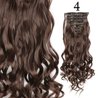 24Inchs 16 Clips in Hair Extensions Long Straight Hairstyle Synthetic Blonde Black Hairpieces Heat Resistant False Hair ALODIA STORE