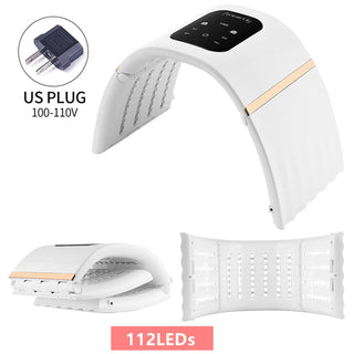 2 IN 1 Foldable 7 Color LED Photon 30-60℃ Heating Threapy Face&Body Mask ALODIA STORE