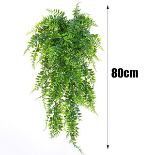 Artificial Plant Persian Fern Leaves Vines Room Home Garden Decoration Accessories Wedding Party Wall Hanging Balcony Decoration ALODIA STORE