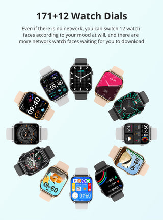 COLMI C60 Smartwatch 1.9 inch Full Screen Bluetooth Calling Heart Rate Sleep Monitor 19 Sport Models Smart Watch For Men Women ALODIA STORE