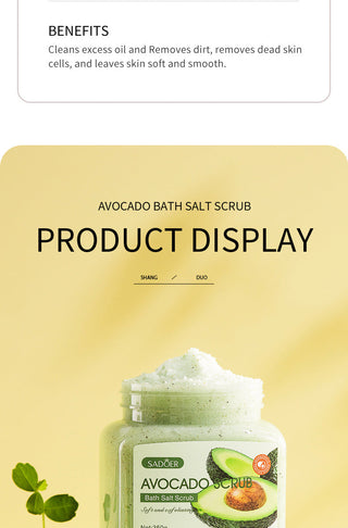 Body Scrub Skin Care Bath Salt Exfoliating Cleansing Pore Soften Whitening Remove Dead Skin Blueberry Gentle Nourish Care ALODIA STORE