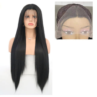 Charisma Blonde Wig Synthetic Lace Front Wig for Women Long Silky Straight Hair Natural Hairline Side Part Cosplay Wigs ALODIA STORE