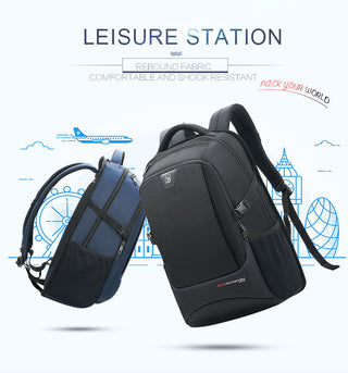 OIWAS Travel Multifunction Backpack Fashion Zipper Open Bag Men's Backpack Laptop High Quality Male Women Business Classic Bags ALODIA STORE