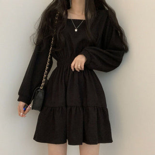 Sweet Vintage Design Mini Length Soft Chic dress ALODIA STORE