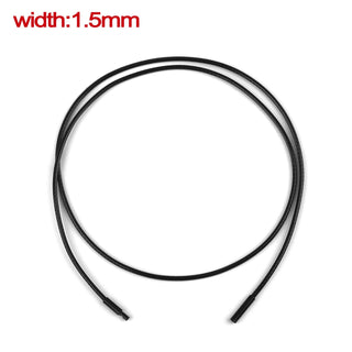 45/50/60cm Black Brown Braid Wax Cord DIY Pendant Necklace Jewelry Making Handmade Leather Rope Steel Clasp String Chain ALODIA STORE