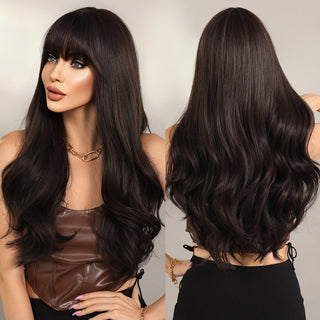 7JHH WIGS Long Wavy Wig for Woemn Natural Curly Hair Wig Synthetic Hair for Women Daily Cosplay Heat Resistant Fiber Wigs Blonde ALODIA STORE