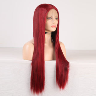 Charisma Blonde Wig Synthetic Lace Front Wig for Women Long Silky Straight Hair Natural Hairline Side Part Cosplay Wigs ALODIA STORE
