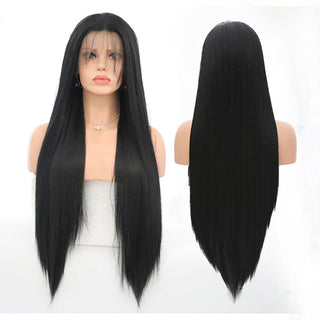 Charisma Blonde Wig Synthetic Lace Front Wig for Women Long Silky Straight Hair Natural Hairline Side Part Cosplay Wigs ALODIA STORE