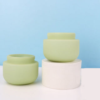 250g PE Turquoise Matte Cream Cans Plush Material Face Cream Hair Mask Scrub Bottle Hair Film Body Cream Jars Travel Accessories ALODIA STORE