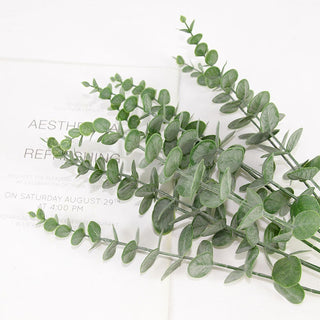 6/12/18pcs Artificial Eucalyptus Leaves Fake Plant Green Branch For Christmas Wedding Party Home Garden Decoration Wreath Flower ALODIA STORE