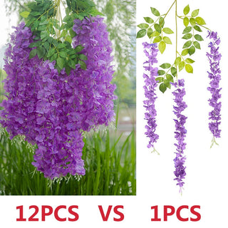 76cm Artificial Green Plants Hanging Ivy Leaves Radish Seaweed Grape Fake Flowers Vine Home Garden Wall Party Decoration ALODIA STORE