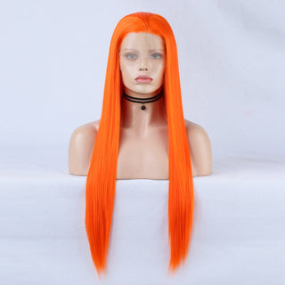 Charisma Blonde Wig Synthetic Lace Front Wig for Women Long Silky Straight Hair Natural Hairline Side Part Cosplay Wigs ALODIA STORE