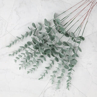 5pcs/Lot Artificial Gold Eucalyptus Branch Stem Artificial Plants for Autumn Home Decoration Wedding Flower Arrangement Greenery ALODIA STORE