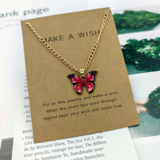 Luxury Necklace for Women Butterfly Necklace Shiny Double Chain Clavicle Pendant Anniversary Gift Jewelry Necklaces for Women ALODIA STORE