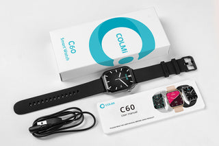 COLMI C60 Smartwatch 1.9 inch Full Screen Bluetooth Calling Heart Rate Sleep Monitor 19 Sport Models Smart Watch For Men Women ALODIA STORE