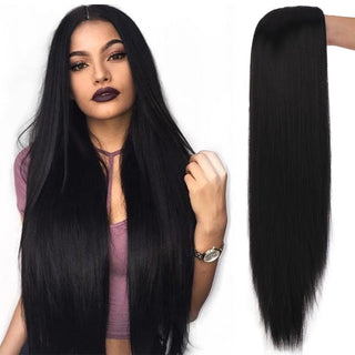 SHANGKE Synthetic Cosplay Wig Long Straight Middle Part Hair Blonde Pink Black Heat Resistant Fiber Long Hair Wigs For Women ALODIA STORE