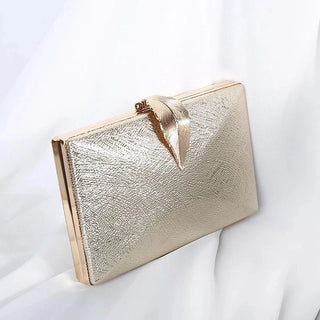 Gold For Bridal Metal Leaf Lock Shoulder Bag  ZD1524 ALODIA STORE