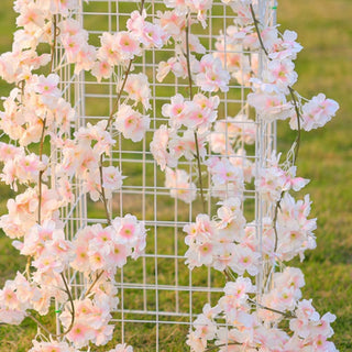 180CM Artificial Sakura Flowers Vine Wedding Garden Rose Arch Home Party Decoration Christmas Bridal Fake Silk Scrapbook Plants ALODIA STORE