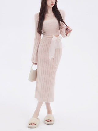 2024 Autumn Sweater Knitted Suits Female Elegant ALODIA STORE