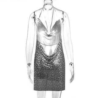 Sexy Backless y2k Metal Party Summer Dress Women Beach Night club Mini slip dress Glitter Sequin ladies Dresses Vestidos HL ALODIA STORE