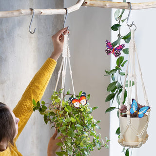 Big Macrame Hanging Planter Hanging Pot Plant Pot Macrame Plant Hangers Air Plant Holder Plant Hanging Decoration ALODIA STORE